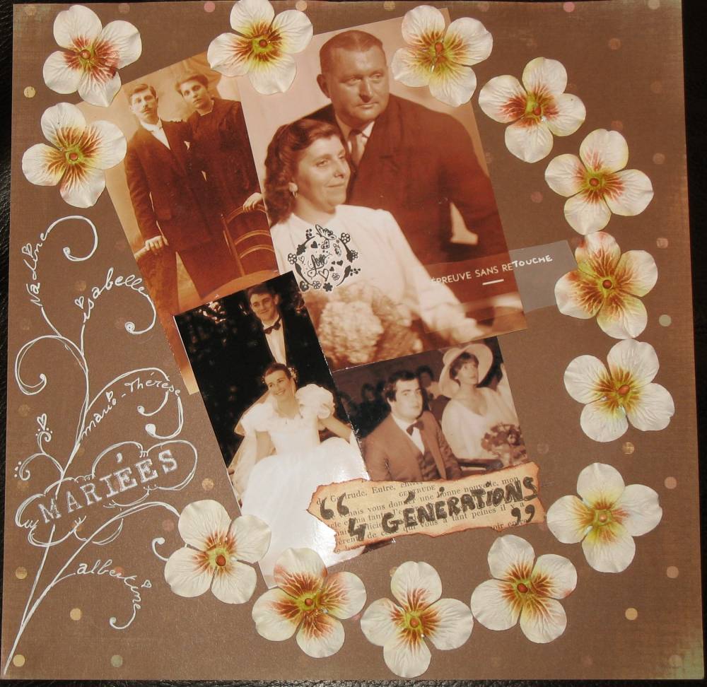 4 générations de mariées