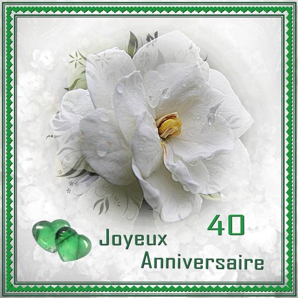 40 Ans Emeraude Joyeux Anniversaire De Mariage Forum Le Monde Du Scrap