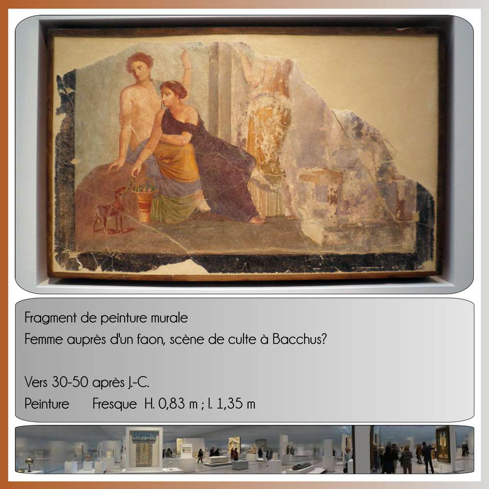 56-LE LOUVRE LENS - FEMME AUPRES D'UN FAON