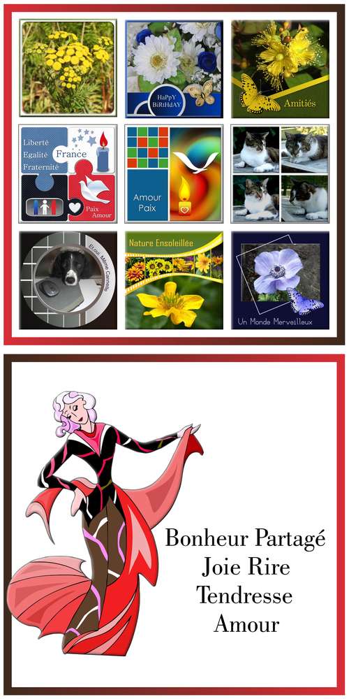 7-BONHEUR PARTAGE-JOIE-RIRE-TENDRESSE-AMOUR