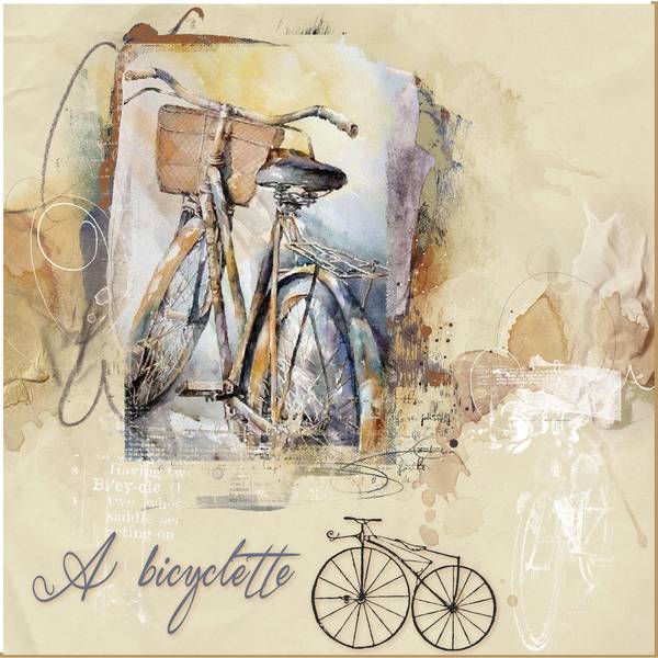 A bicyclette...