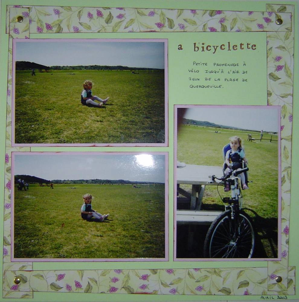 a bicyclette