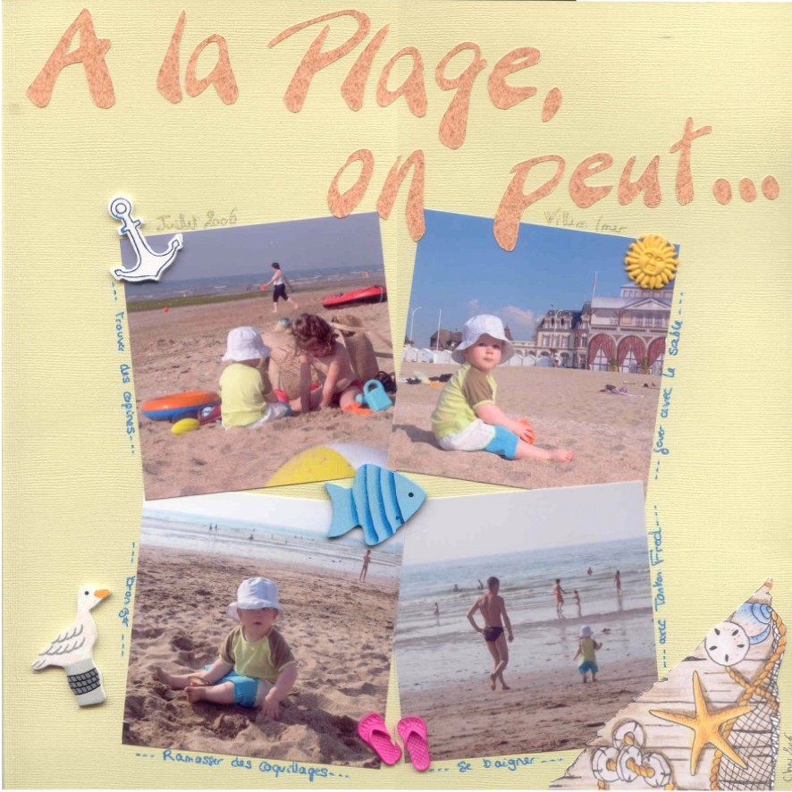 A la plage, on peut...