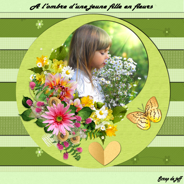 A l'ombre d'une jeune fille en fleur.