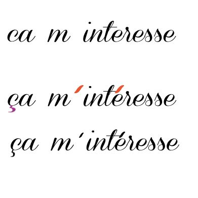 accents et cédilles