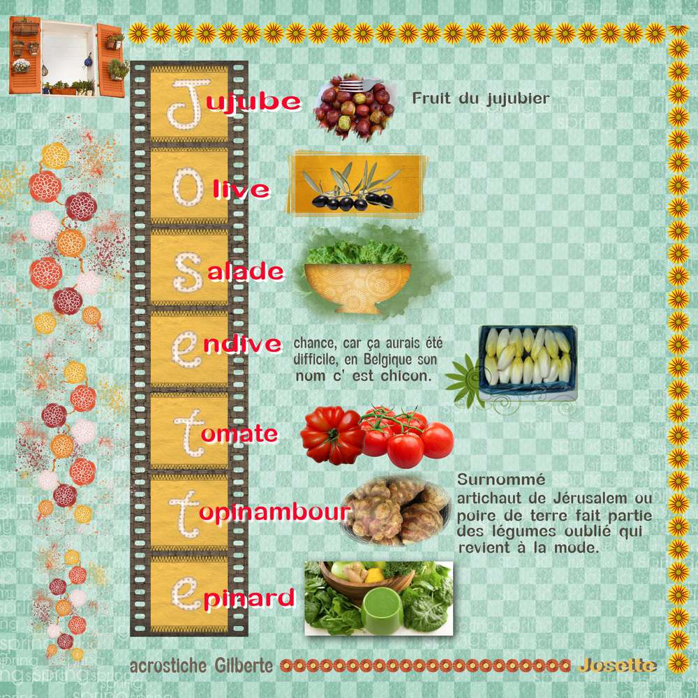 Acrostiche - lettre de son  prénom