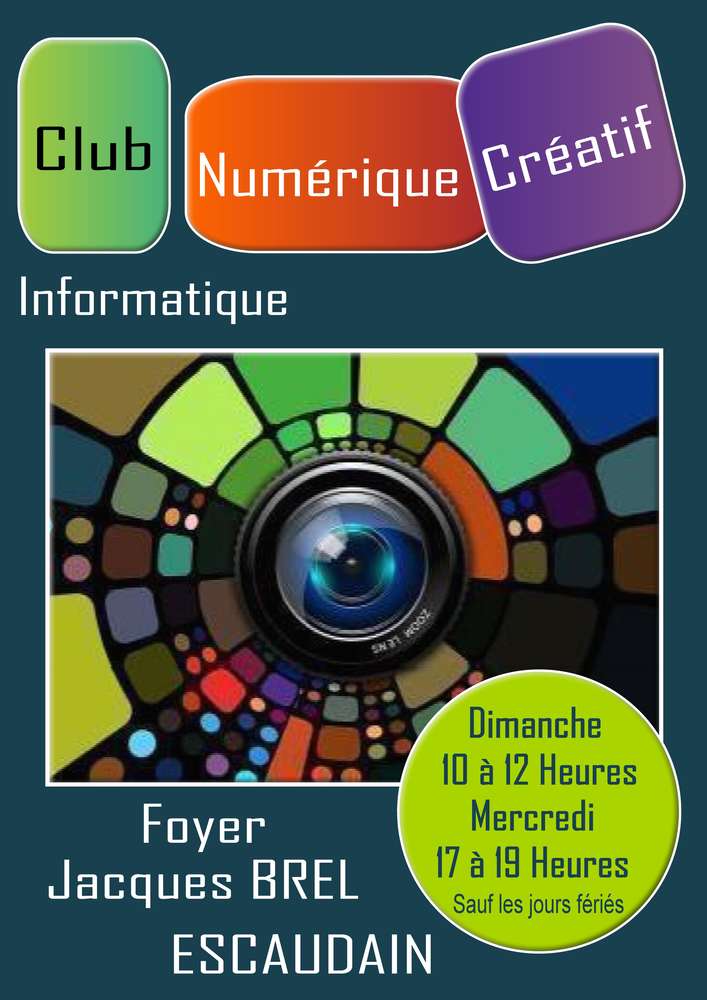 AFFICHE DU CLUB NUMERIQUE CREATIF INFORMATIQUE