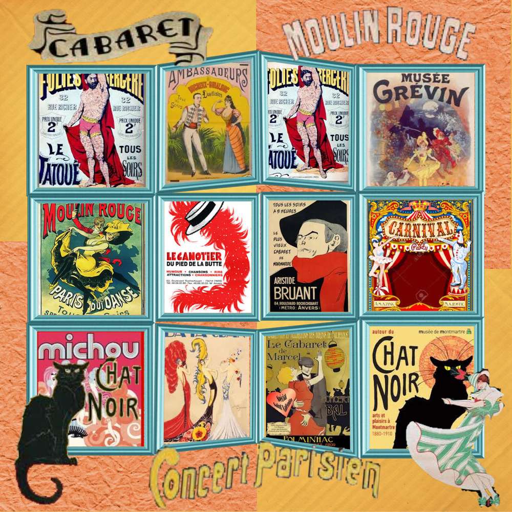 affiches de cabaret