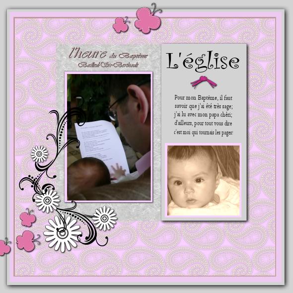 album hybride baptême de Lucile