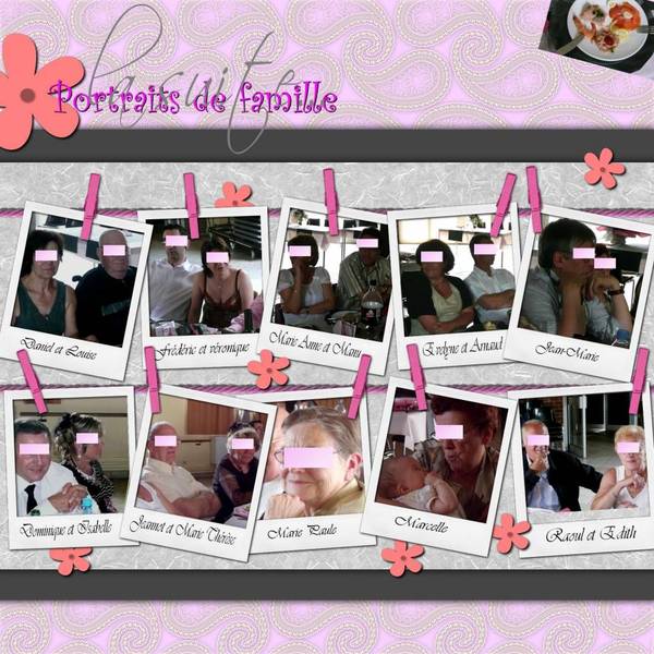 album hybride baptême de Lucile