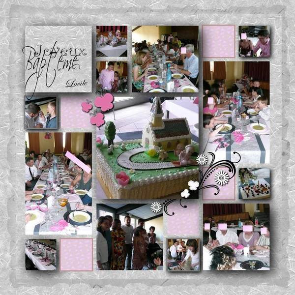 album hybride baptême de Lucile