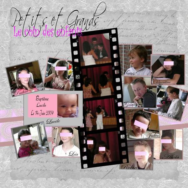 album hybride baptême de Lucile