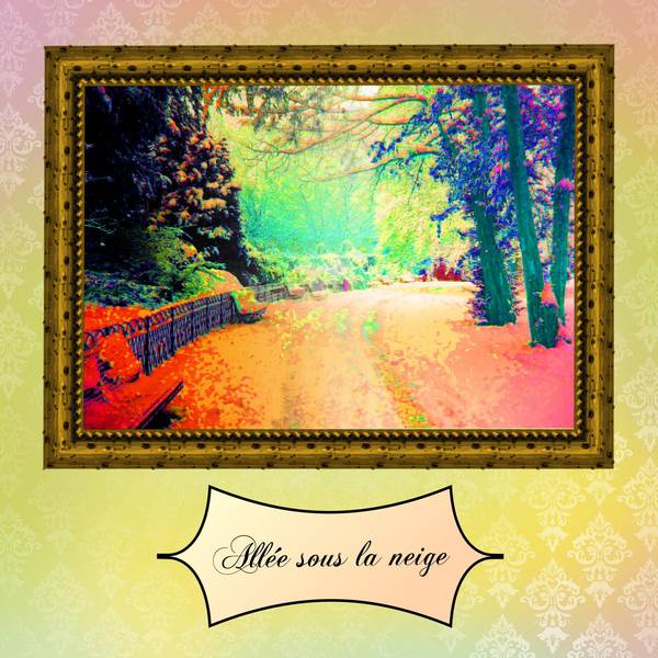 Allée sous la neige