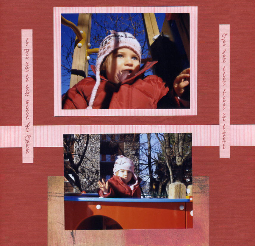 Amandine les yeux fixés sur l'avenir...