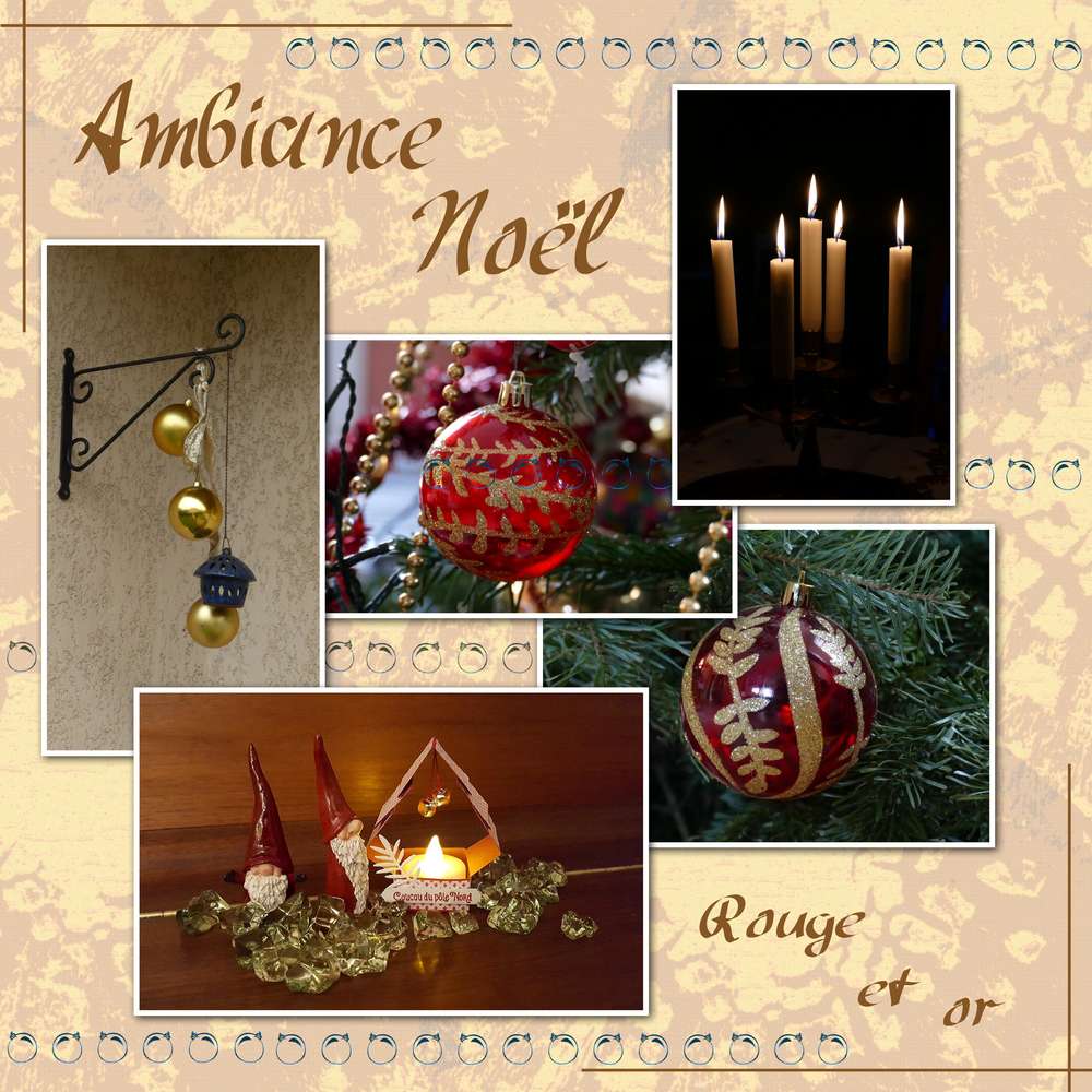 Ambiance noël  Rouge et Or