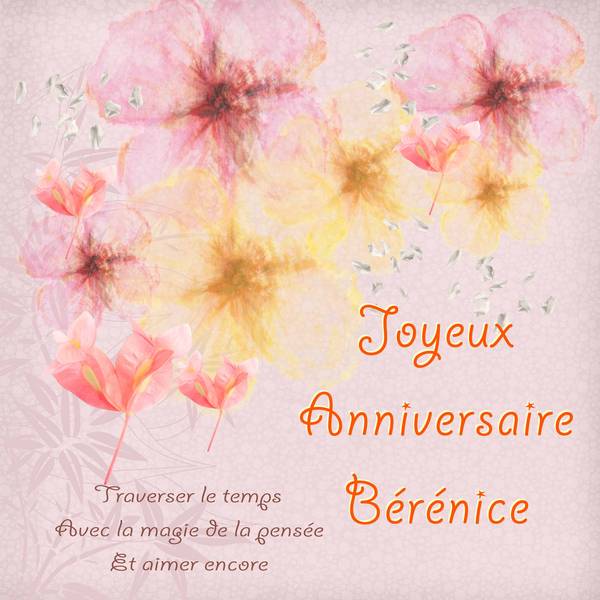 Anniversaire Bérénice