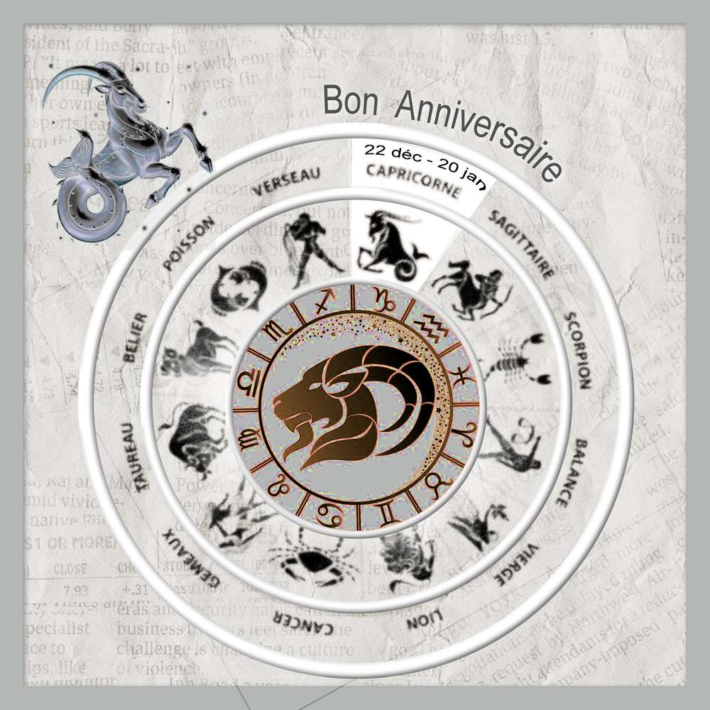 Anniversaire Capricorne