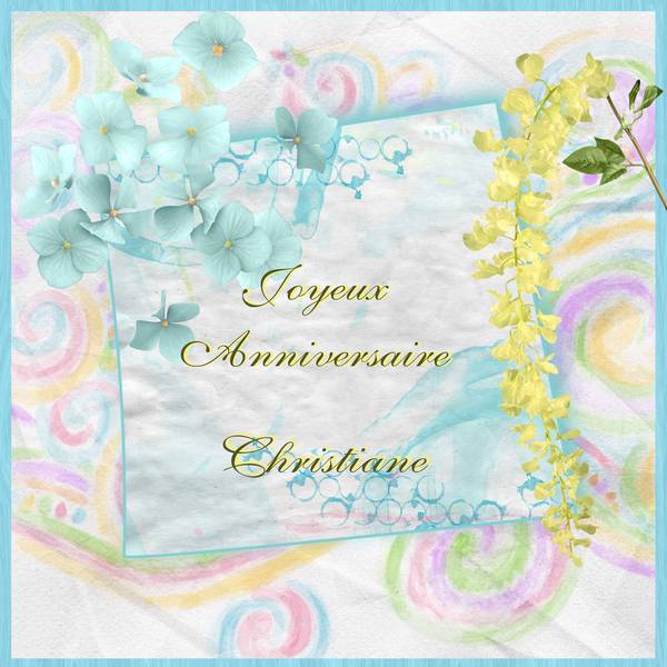 Anniversaire Christiane
