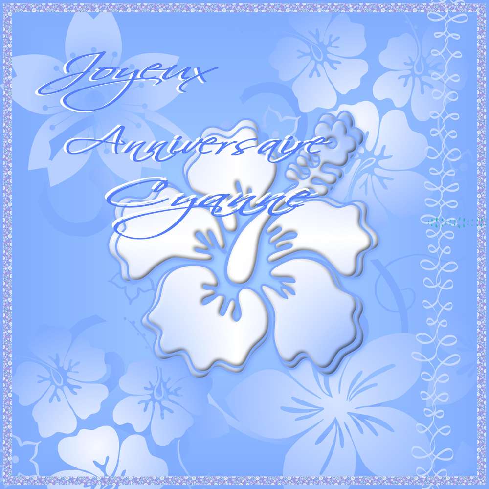 Anniversaire Cyanne
