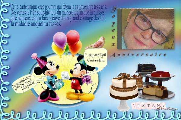 Anniversaire Cyril 2ème