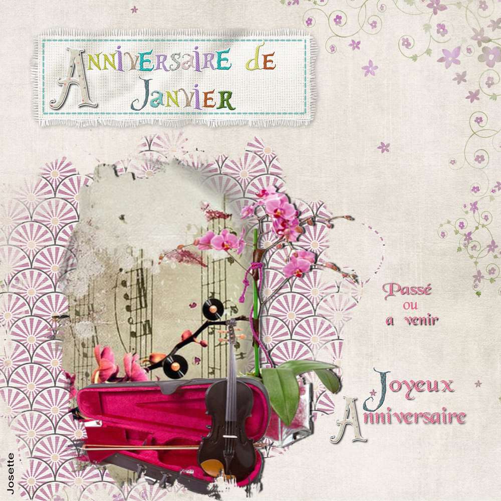 Anniversaire de janvier 2018