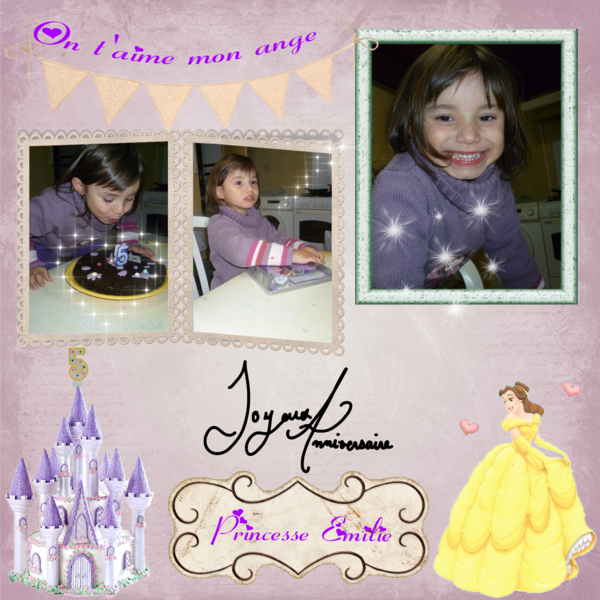 anniversaire de ma 2ème fille Emilie