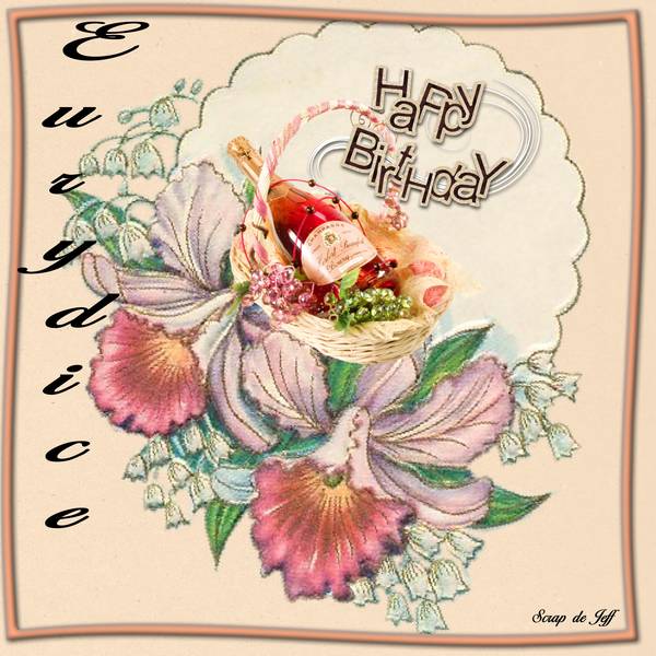 Anniversaire Eurydice