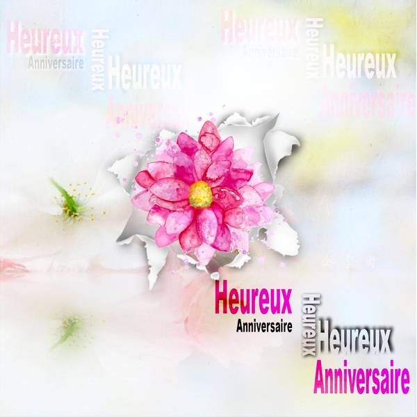 anniversaire fleur