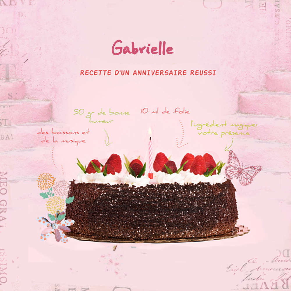 Anniversaire Gabrielle