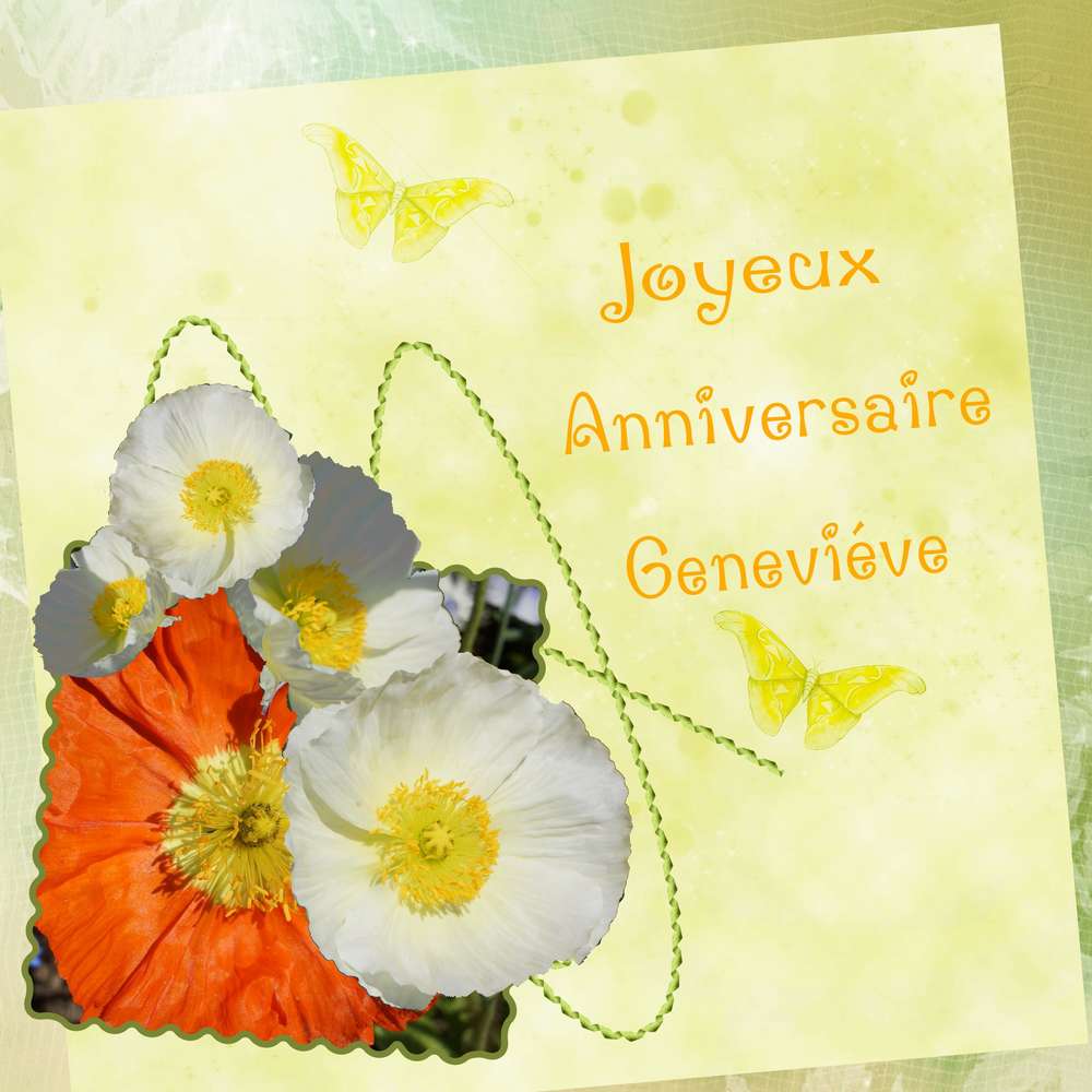 Anniversaire Geneviéve