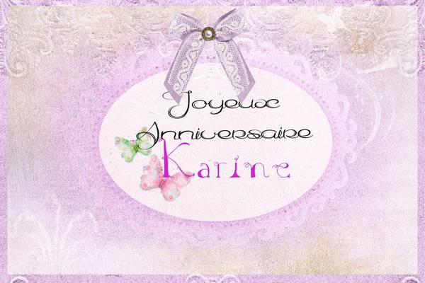 anniversaire Karine