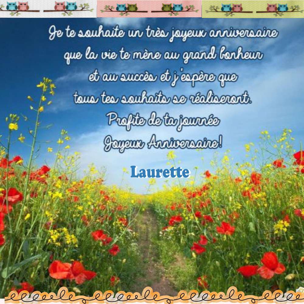 anniversaire Laurette