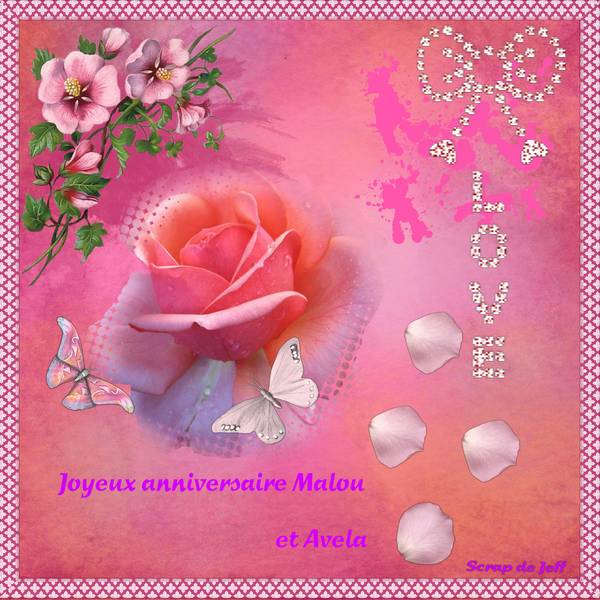 Anniversaire Malou et Avela