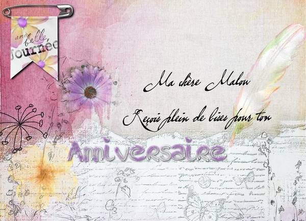 anniversaire Malou