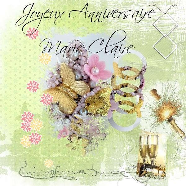 Anniversaire Marie claire