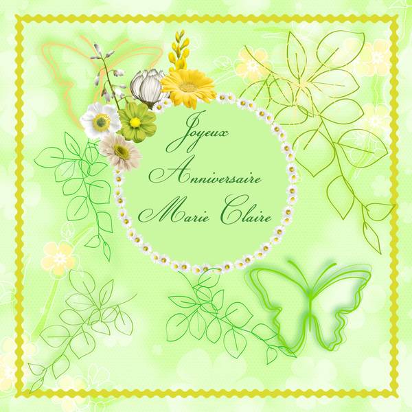 anniversaire marie claire