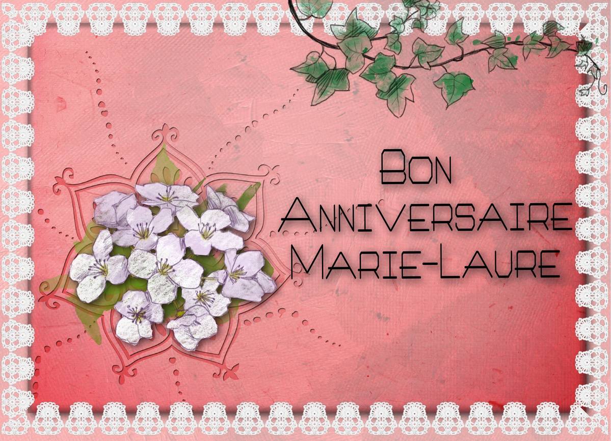 Anniversaire marie-Laure