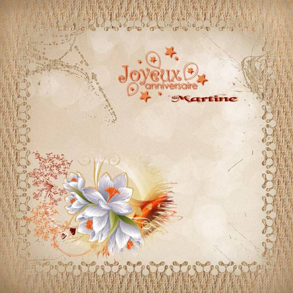 Anniversaire Martine