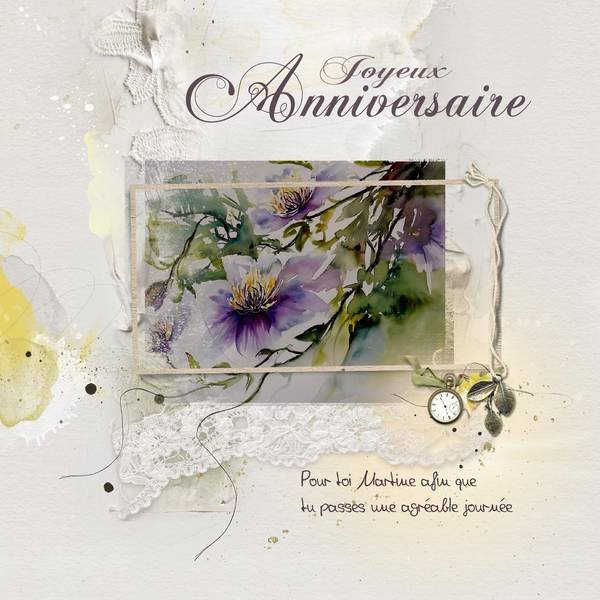 Anniversaire Martine