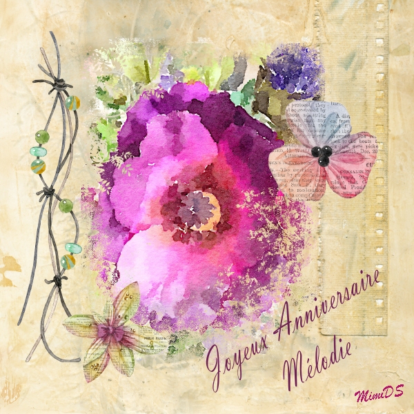 Anniversaire Mélodie