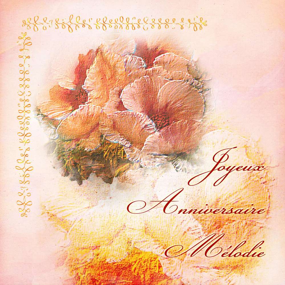 Anniversaire Mélodie