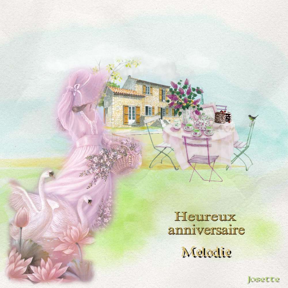 Anniversaire  Mélodie