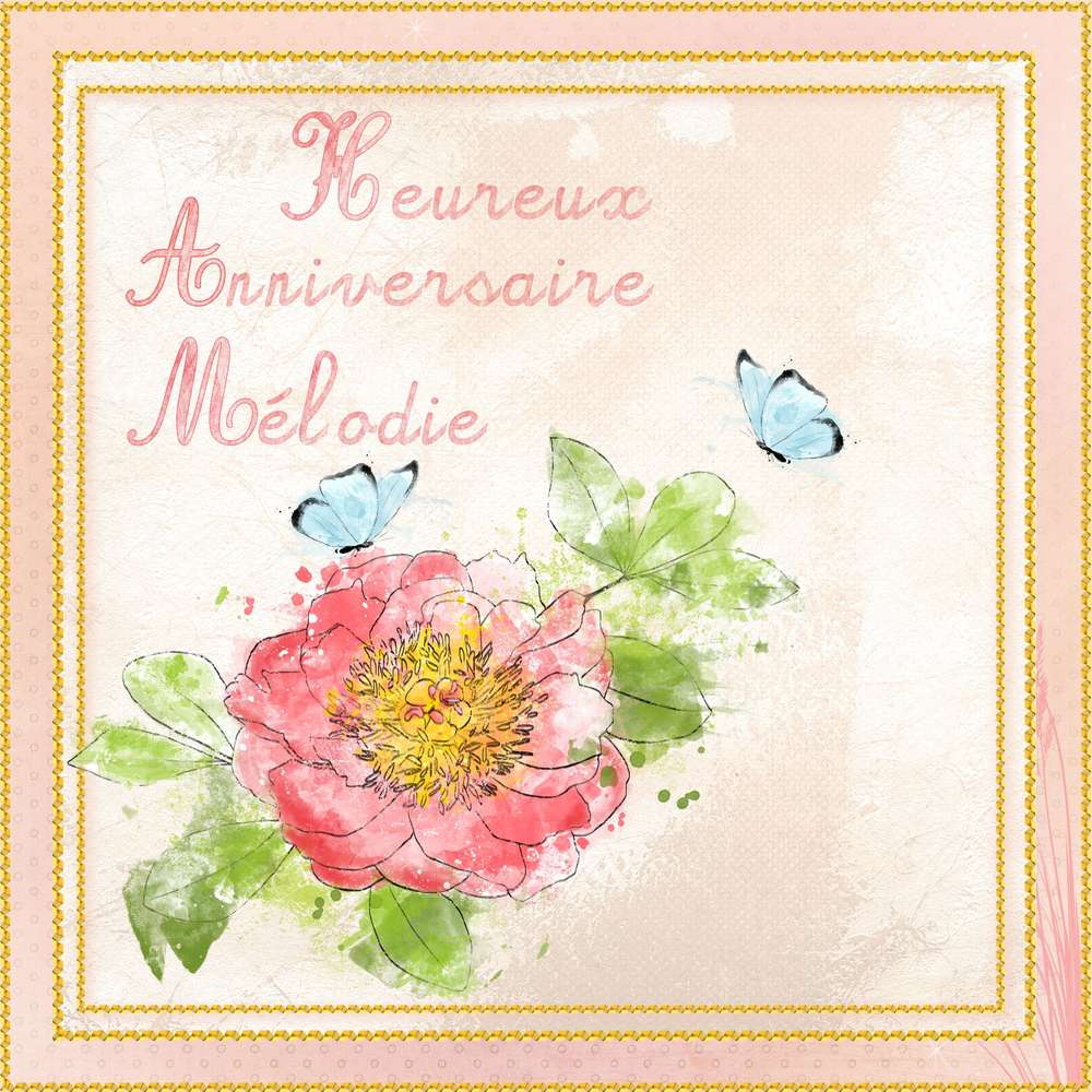 Anniversaire Mélodie