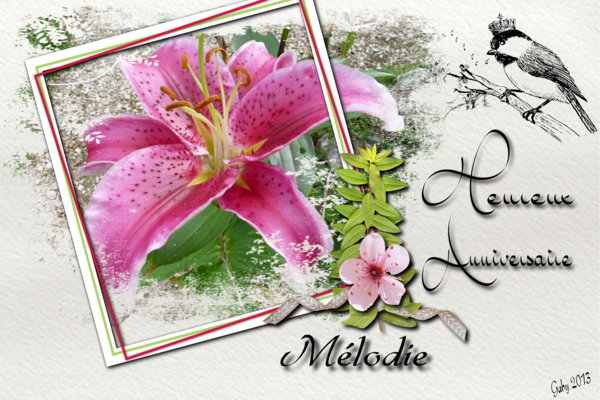 anniversaire Mélodie