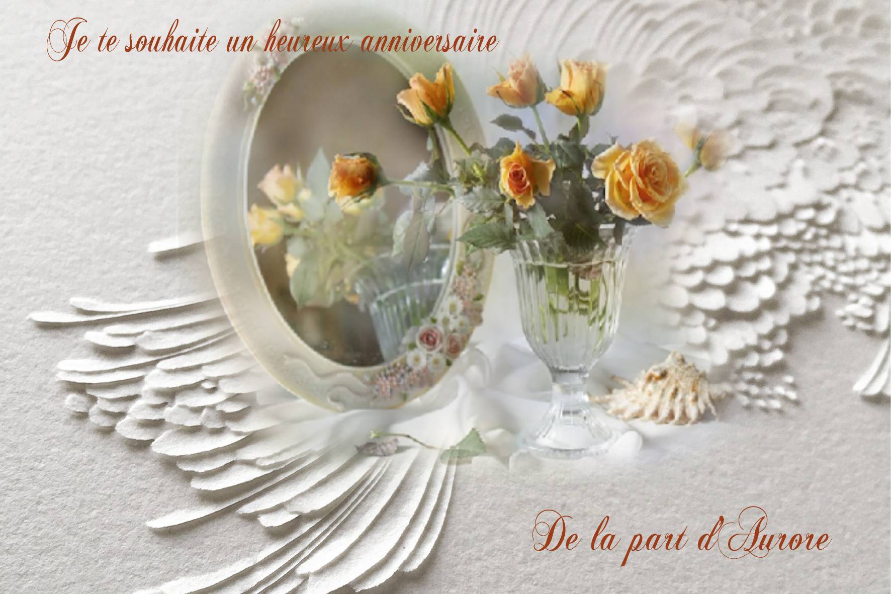 Anniversaire Monique de la part d'Aurore