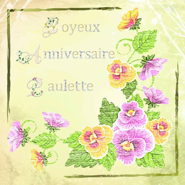Anniversaire Paulette