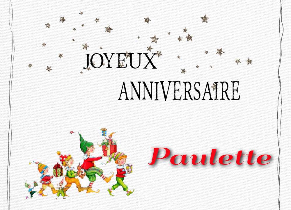 anniversaire Paulette