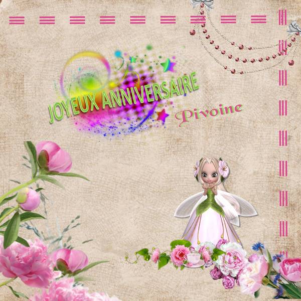 anniversaire Pivoine