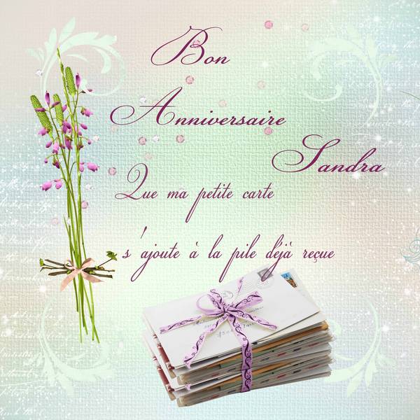 Anniversaire Sandra