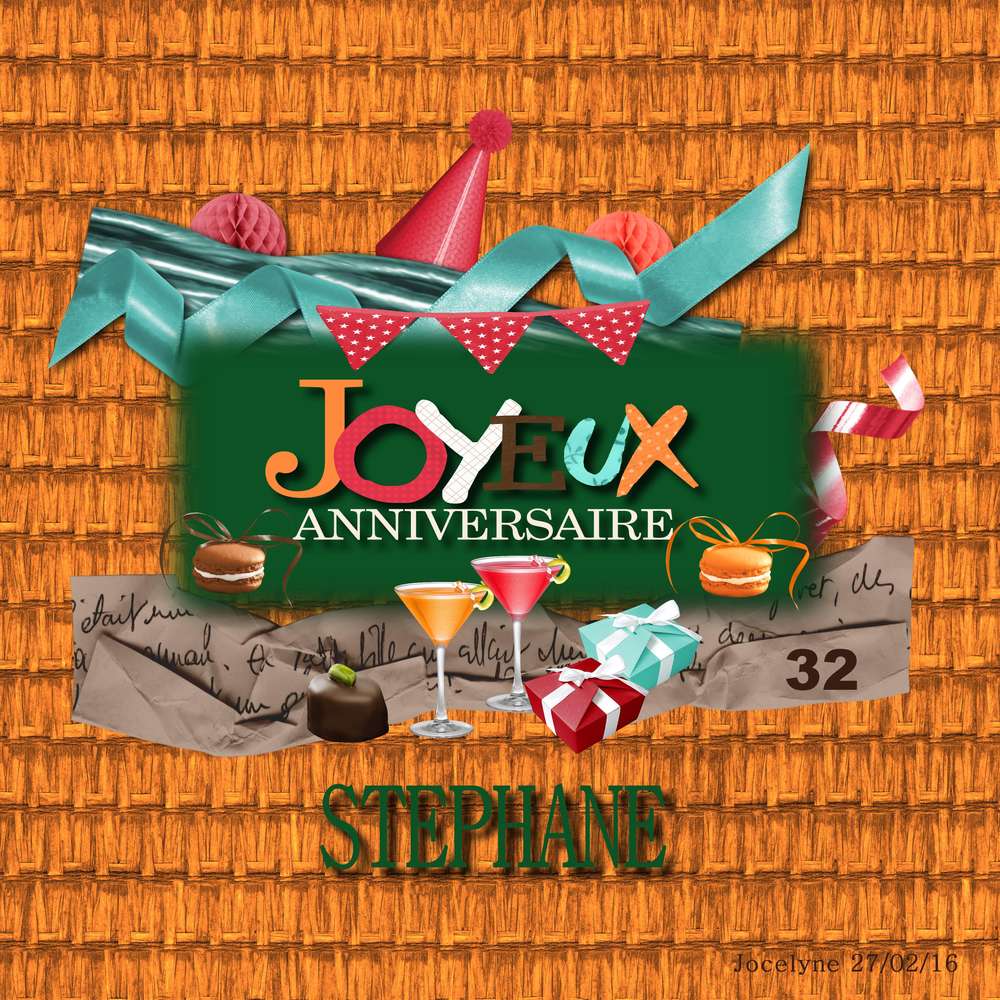 ANNIVERSAIRE STEPHANE